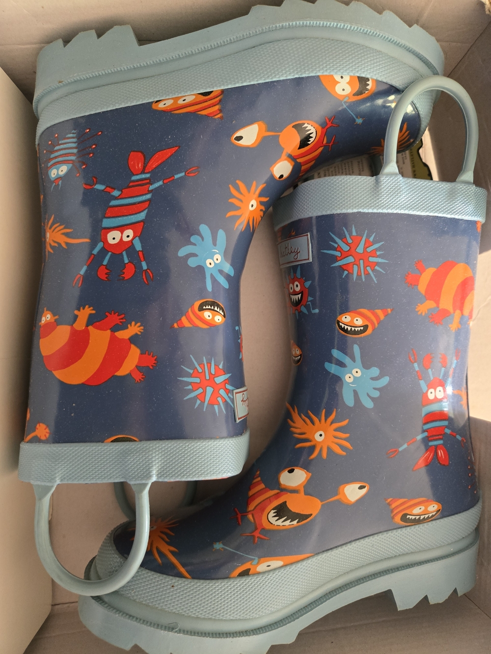 Hatley Kids Microscopic Creatures Print Rain Boots